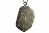 Polished Chondrite Meteorite ( g) Keychain #238142-1